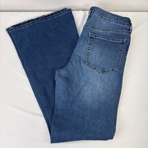 SO Jeans Women's 9‎ (28x30) High Rise Flare Blue Stretch Denim Jeans Y2K